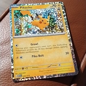 🔥 Pokemon 006/015 card pikachu
